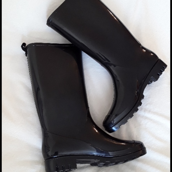 Capelli of New York Black Rain Boots - Picture 5 of 12